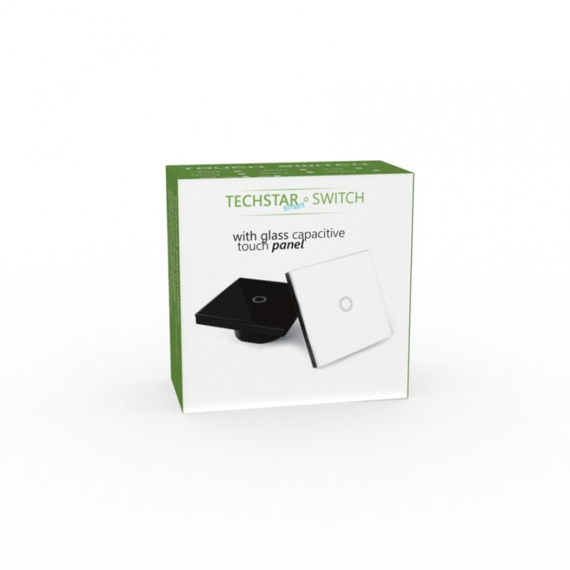 Intrerupator Touch Techstar® TG02, Sticla Securizata, Design Modern, Iluminare LED, 3 Faze, Alb - 3 | YEO