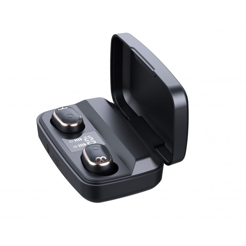 Casti Smart Techstar® TWS S17S , Wireless, Bluetooth V5.0, HD Audio, Touch, IPX4, iOS, Android, 1500mAh, Type-C, Negru - 4 | YEO