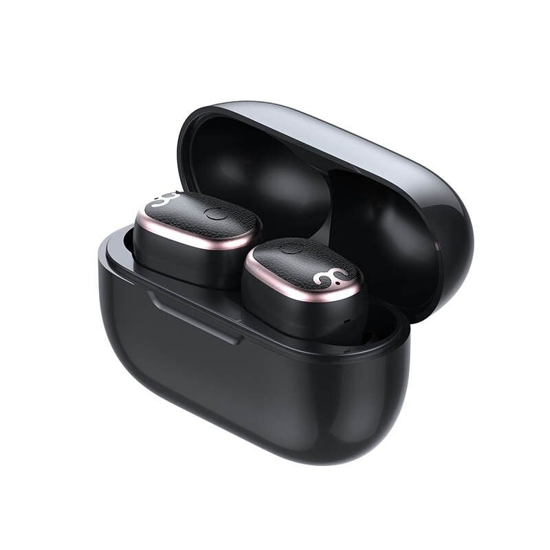 Casti Smart Techstar® TWS S17 mini, Wireless, Bluetooth V5.0, IPX5, HD Audio, Touch, iOS, Android, Type-C, Negru