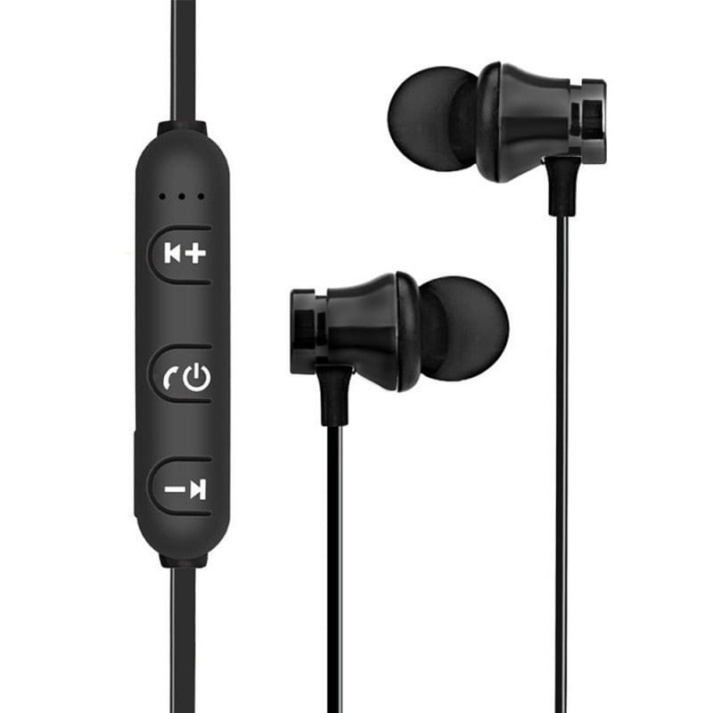 Casti Wireless Bluetooth Sport BT4, Waterproof, Tip In-Ear Headset, Microfon Incorporat, Negru