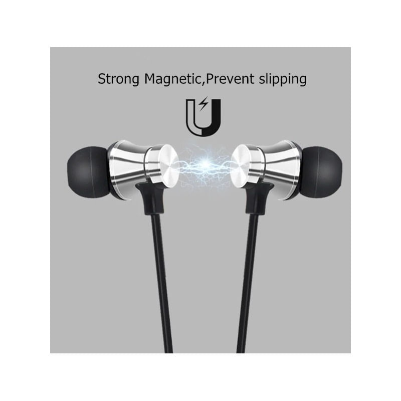 Casti Wireless Bluetooth Sport BT4 Waterproof Tip In-Ear Headset Microfon Incorporat Argintiu - 2 | YEO