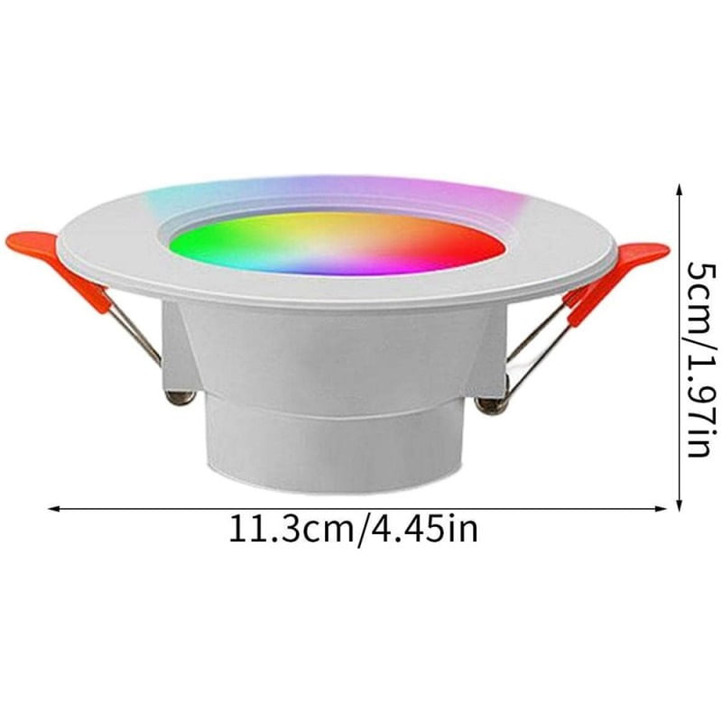 Spot Led RGB inteligent Techstar® ,5W, 2700-6500K, Control vocal, compatibil cu Amazon Alexa si Google Home, WiFi 2 - 2 | YEO