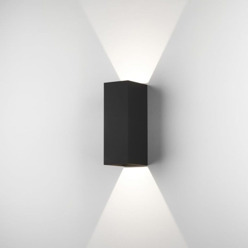 Aplica LED de perete Interior/Exterior Techstar®, Putere 2W, Culoare Lumina 6500K, 600 lm, 9x6 cm, IP 65, Negru - 1 | YEO