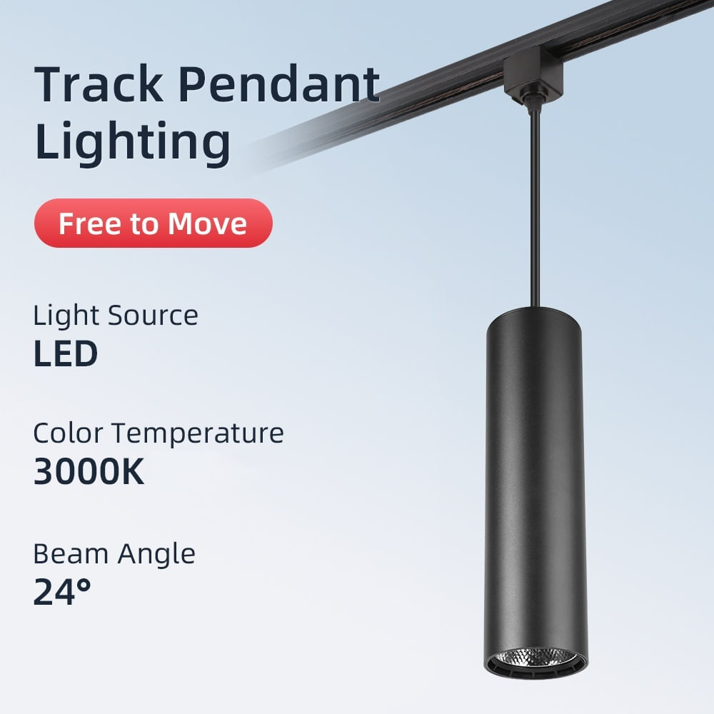 Corp Spot LED Suspendat, pe Sina Tracklight, tip Pendul, 15W, Lumina Moderna de Interior, Reglabil, Anti-Orbire