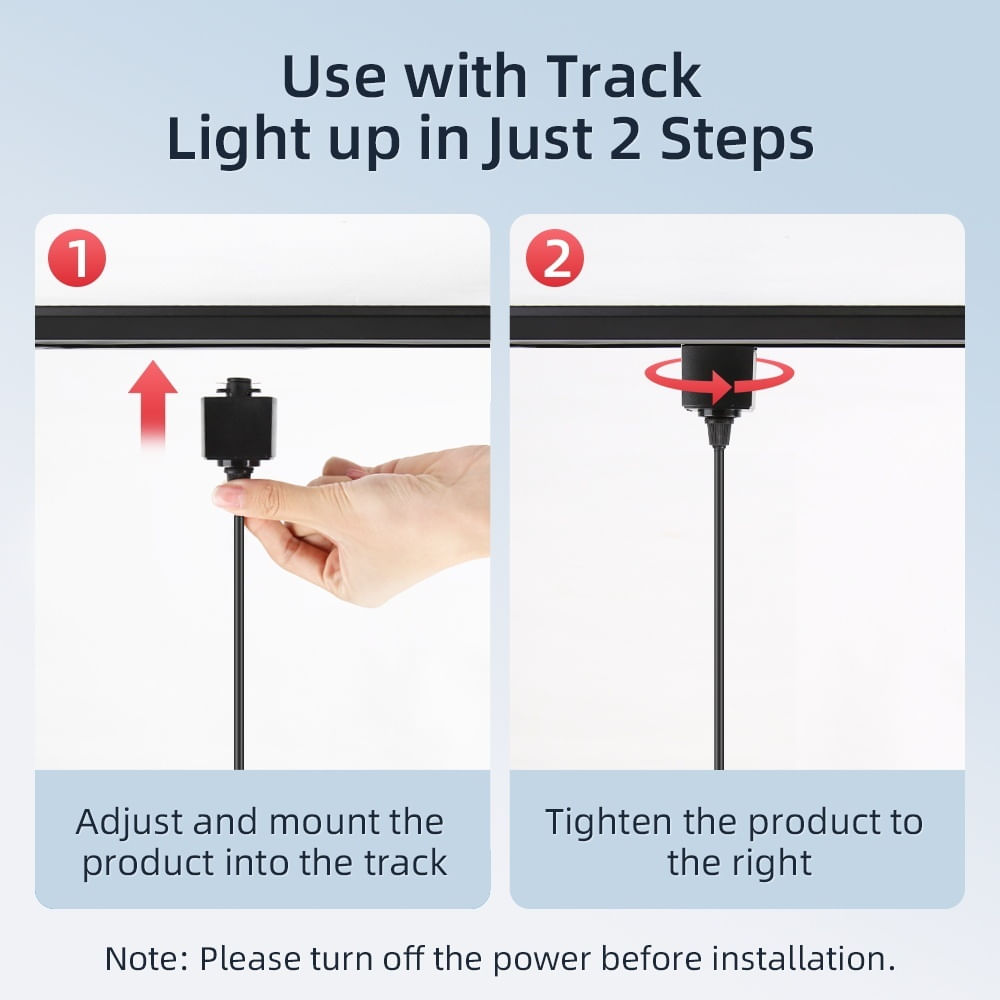Corp Spot LED Suspendat, pe Sina Tracklight, tip Pendul, 15W, Lumina Moderna de Interior, Reglabil, Anti-Orbire - 2 | YEO