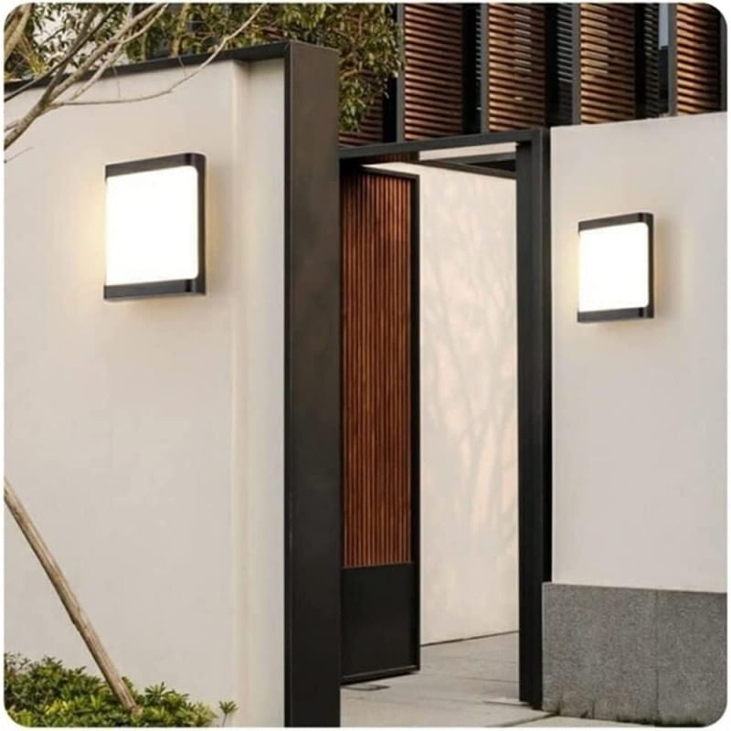 Aplica Exterior Techstar® LED Light EX10 , Putere 20W, A++, Rezistenta la Apa si Praf, Alb Cald, 3000K, Plastic ABS