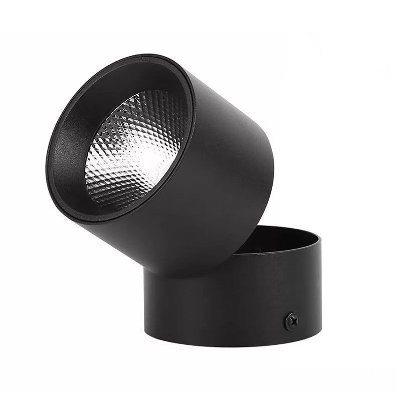 Aplica LED Techstar® AP, Putere 15W, Culoare Lumina 4500K, Diametru 8.7cm, CRI 80+, Corp Aluminiu, Reglabil 90°, Negru - 2 | YEO