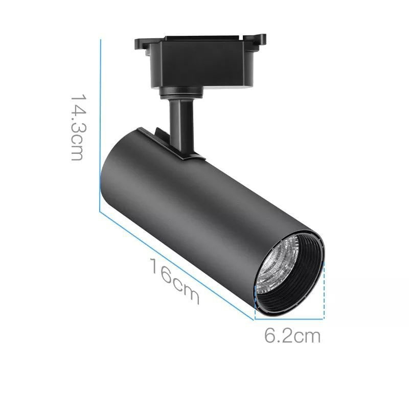 Spot LED Techstar® Tracklights HD, Pentru Sina RailRacks Monofazata Tip L, 30w, 4000k Lumina Naturala, Iluminat