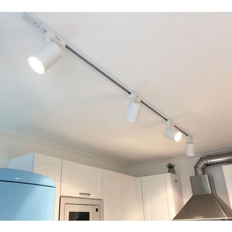 Spot LED Techstar® Tracklights, Pentru Sina RailRacks Monofazata Tip L, 30w, 4000k Lumina Rece, Iluminat Directionabil