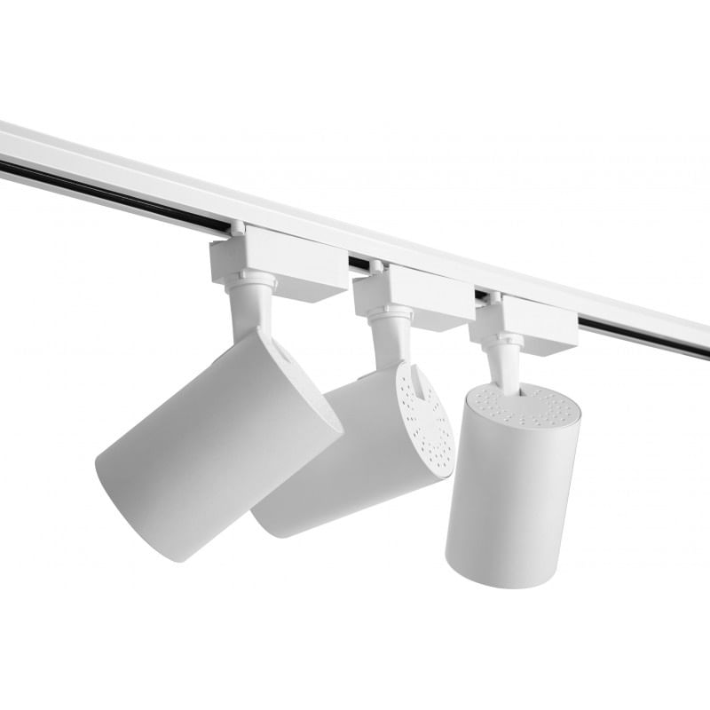 Spot LED Techstar® Tracklights, Pentru Sina RailRacks Monofazata Tip L, 20w, 3000k Lumina Calda, Iluminat