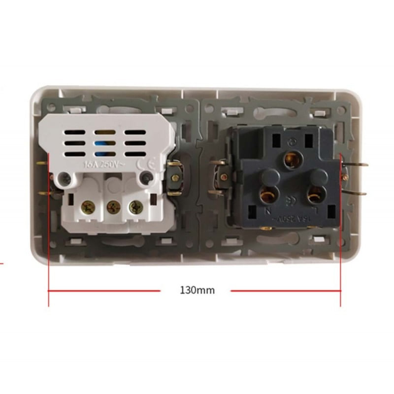Priza Techstar® Crystal TSU2, Dubla, 2 x USB, 2.1 A, Culoare Alb Frost, Sticla Securizata, 16A