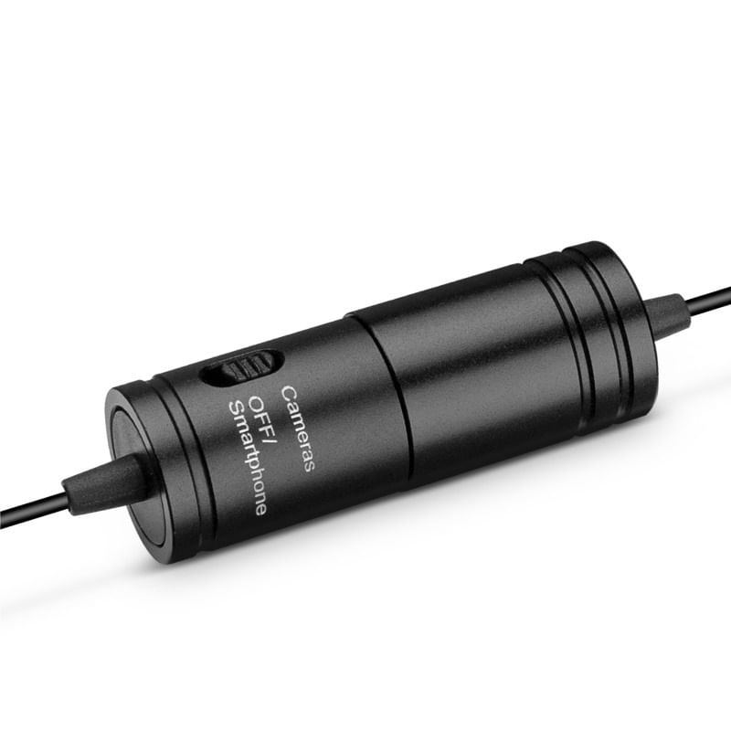 Microfon Lavaliera cu Prindere pt Smartphone si DSLR, Sunet HD, Zgomot Redus, 3.5mm, Buton Comutabil, Clips Prindere