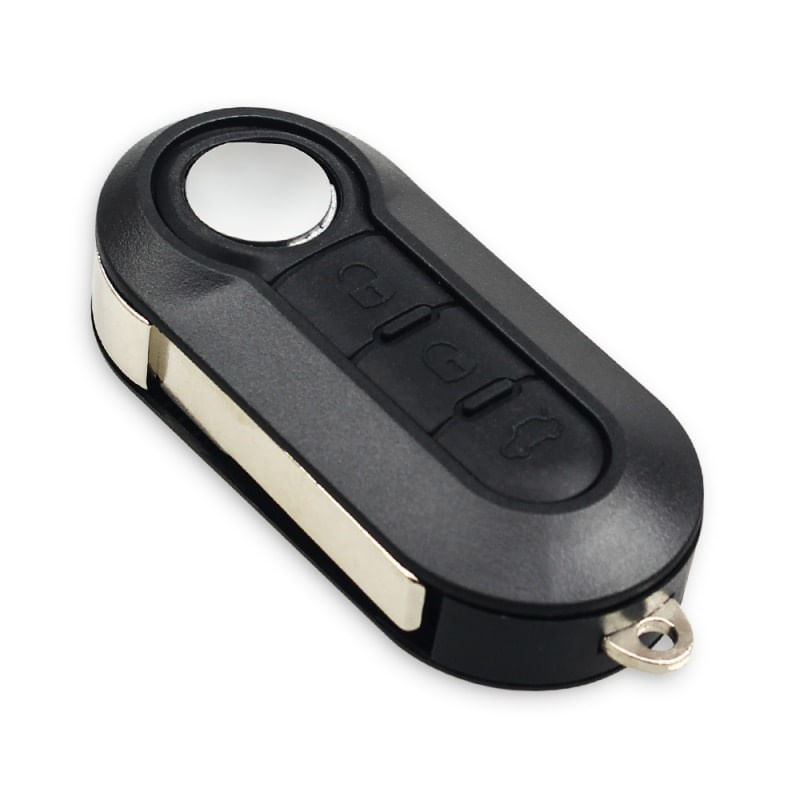 Cheie Auto Completa Techstar® Fiat, 500, Grande, Punto, ID46 PCF7926ATT, 433Mhz, 3 Butoane, Delphi
