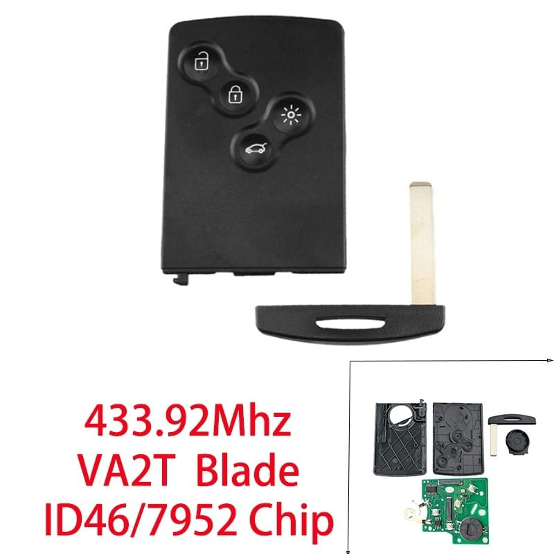 Cheie Auto Completa Techstar® Renault, , Megane, Scenic, Fluence, 4 Butoane, 433Mhz, 7952 Cip - imagine 7
