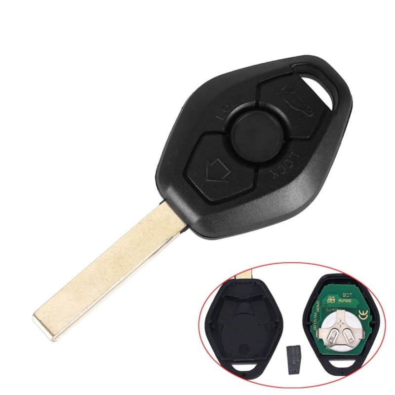 Cheie Auto Completa Techstar® BMW, Seria 3/5, CAS2, 868Mhz, 3 Butoane, 2 Track