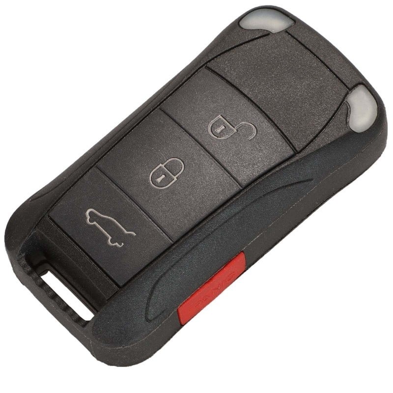 Cheie Auto Completa Techstar(R) pentru Porsche Cayenne 2003-2011, 3 + 1 butoane, Negru