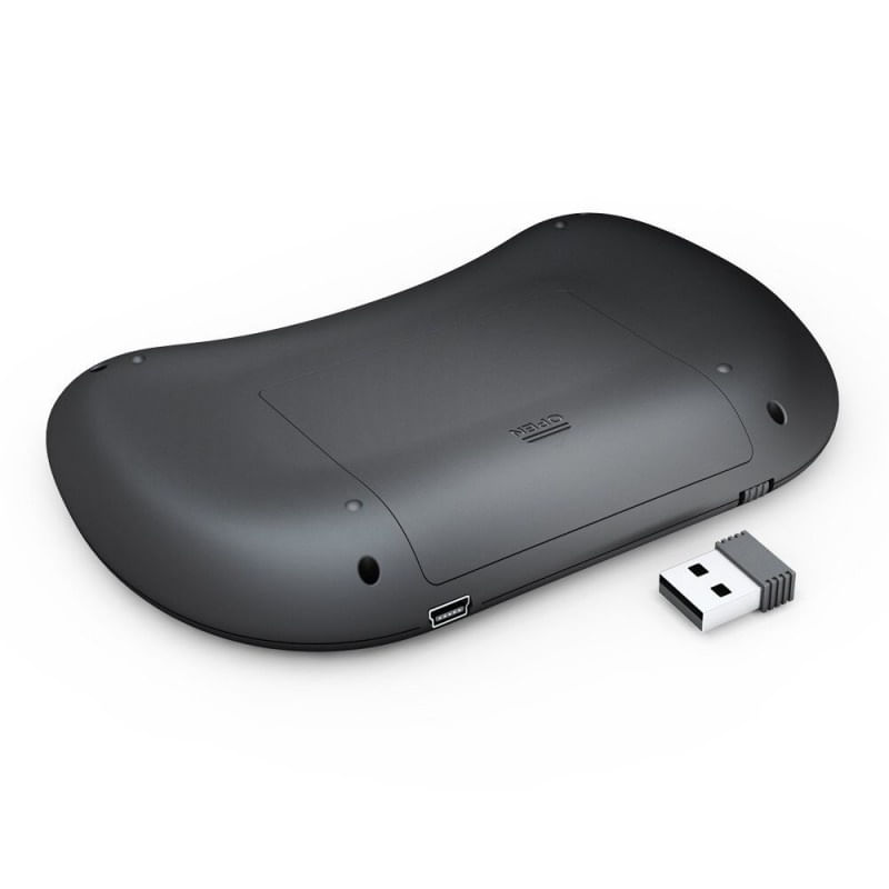 Tastatura Iluminata Wireless Techstar® i8 RGB Play, Air Mouse, cu Touchpad, pentru TV Box si Mini PC, Android TV, Smart