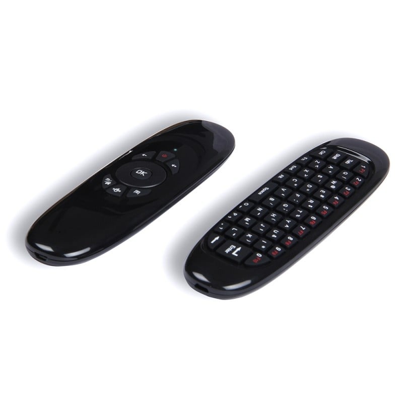 Tastatura Techstar® C120, Air Mouse Telecomanda, Wireless 2.4G, USB, Gyroscop, QWERTY - 1 | YEO