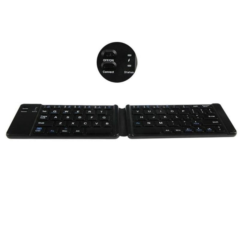 Tastatura Wireless Techstar®, Bluetooth 3.0, Pliabila, Windows/Android/iOS