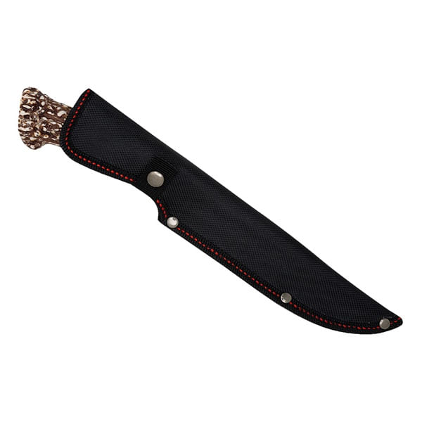 Cutit de vanatoare Stag Antlers, 30 cm, teaca cordura, maro - 4 | YEO