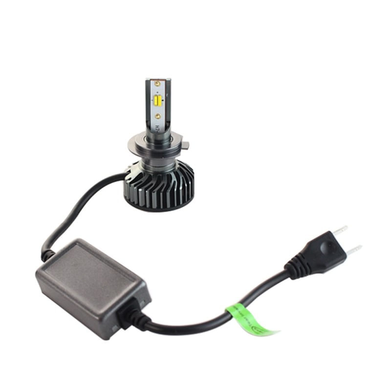 Set 2 LED-uri Auto Techstar® P8, H7, 40w, 4000 Lumeni, 3000K, 4500K, 6000K, AUTO, 12-24 Volti, ZES, Canbus, Miez Cupru
