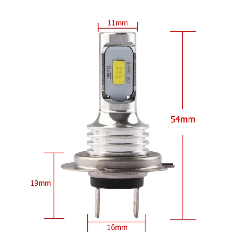 LED Auto Techstar® H7, 40w, 4000 Lumeni, 6500K, AUTO, 12 Volti, Slim - 2 | YEO