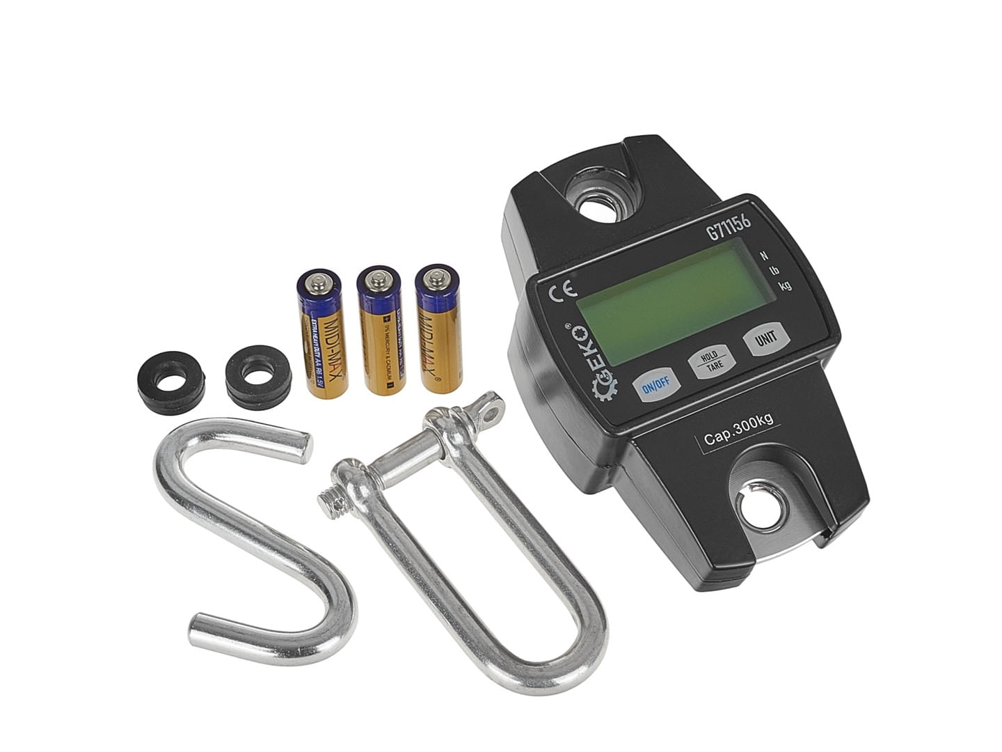 Cantar electronic cu carlig, capacitate maxima 300 kg, Geko G71156 - imagine 3