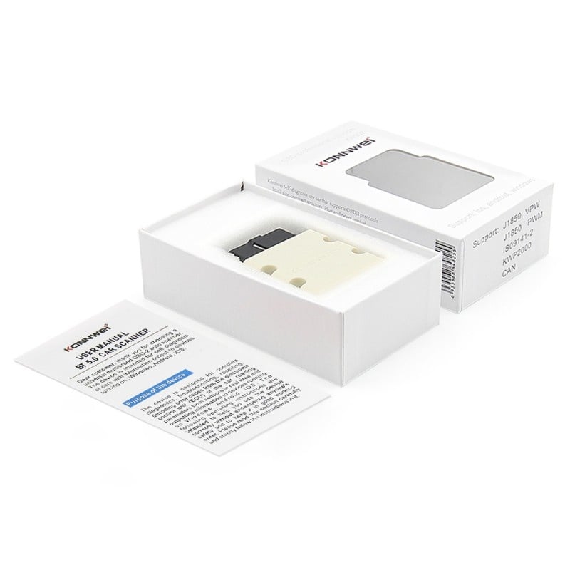Instrument de scanare si diagnosticare auto, KONNWEI KW902, Mini ELM327, Bluetooth 5.0, OBD2, Compatibil Cu Android - 2 | YEO