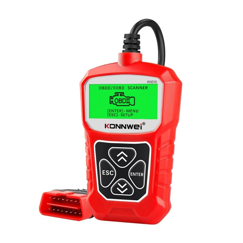 Diagnoza OBD2 KONNWEI KW310, Red, Afisare Erori + Descriere, Resetari, Live Data, ELM 327 OBDII - 2 | YEO