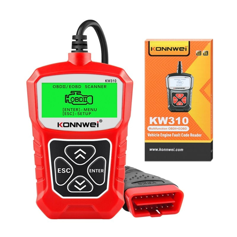 Diagnoza OBD2 KONNWEI KW310, Red, Afisare Erori + Descriere, Resetari, Live Data, ELM 327 OBDII - 4 | YEO