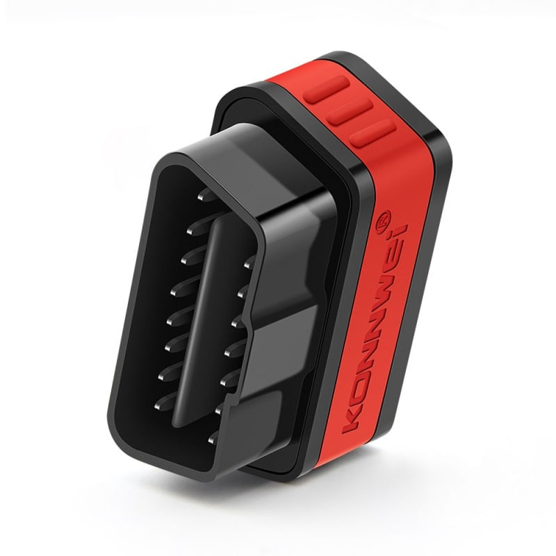 Diagnoza auto OBD2 KONNWEI KW901, Bluetooth 5.0, Buton ON-OFF, compatibil Android iOS, ELM 327 OBDII, Negru/Rosu - 4 | YEO