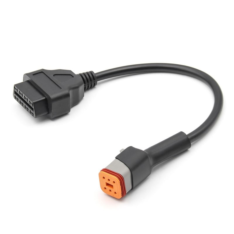 Cablu Adaptor De Diagnosticare Techstar® OBD2 Cu 6 Pini La 16 Pini Pentru Motociclete Harley Davidson - 4 | YEO