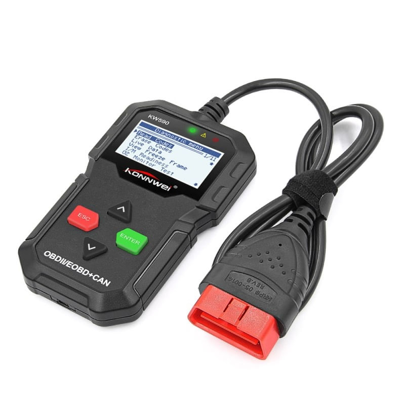 Diagnoza OBD2 KONNWEI KW590, Black, Afisare Erori si Descriere, Resetari, Live Data, ELM 327 OBDII - 3 | YEO