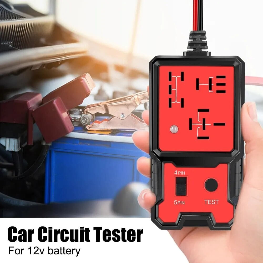 Tester pentru Relee Auto cu Indicator LED, Techstar® CNBJ707, Compatibil 4 si 5 Pini - 4 | YEO