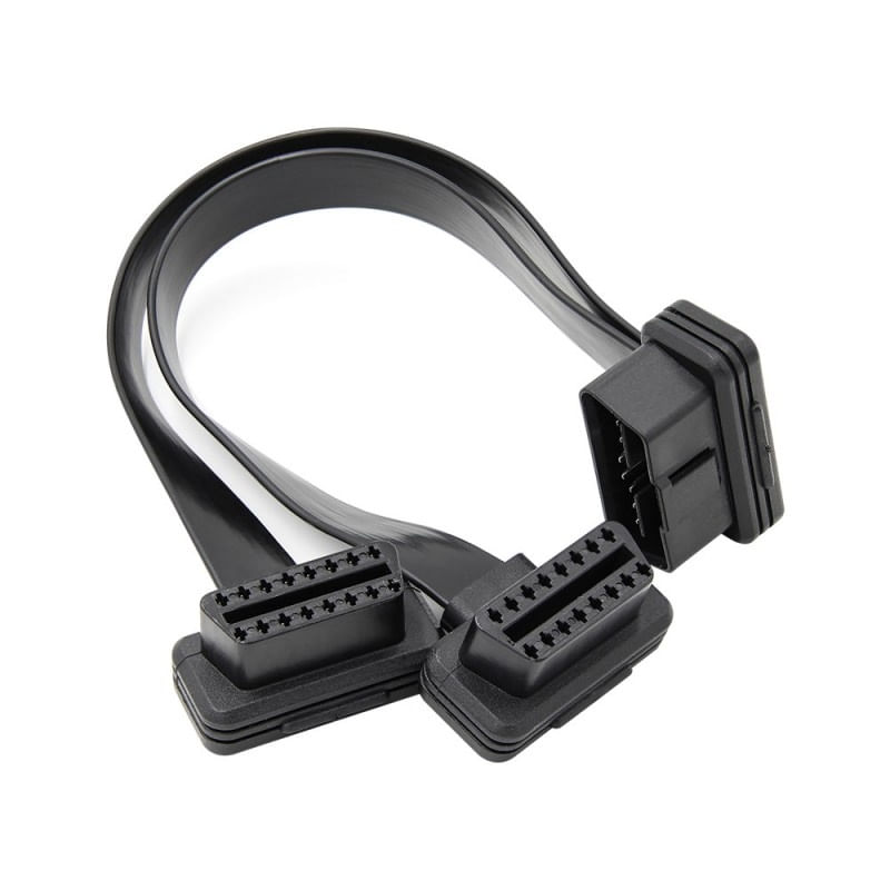 Prelungitor Cablu Techstar®, Adaptor Auto 2 in 1 la OBD2 16 Pin, 30cm - 1 | YEO