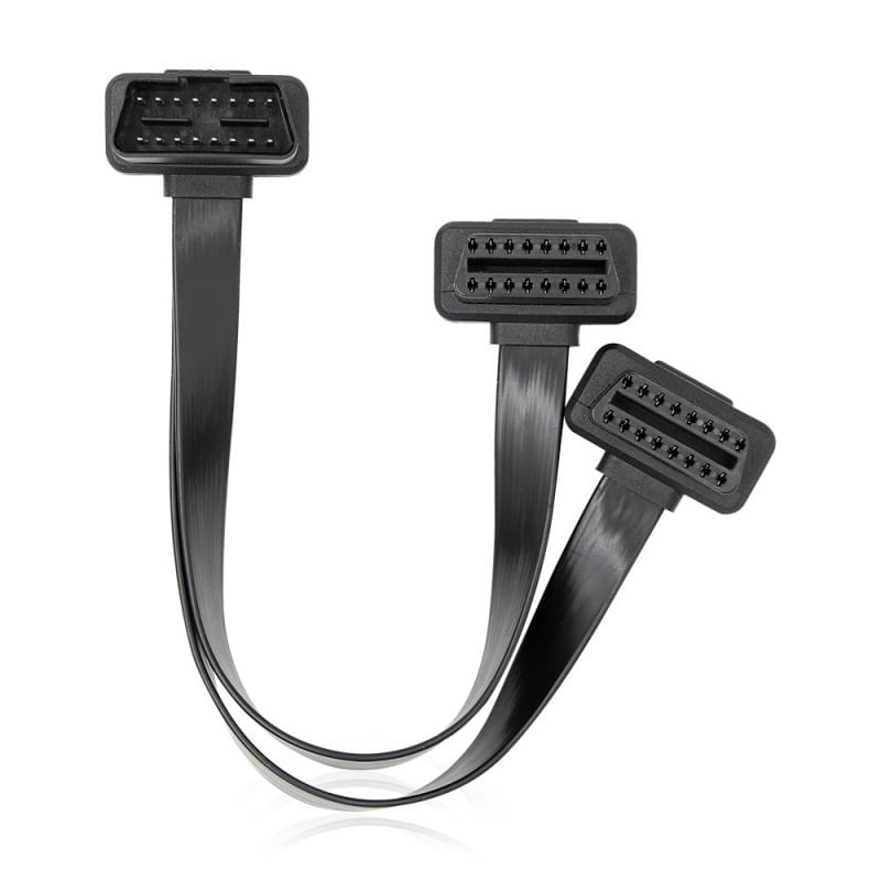 Prelungitor Cablu Techstar®, Adaptor Auto 2 in 1 la OBD2 16 Pin, 30cm - 2 | YEO