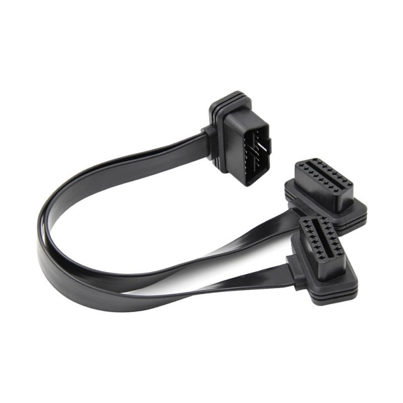Prelungitor Cablu Techstar®, Adaptor Auto 2 in 1 la OBD2 16 Pin, 30cm - 3 | YEO