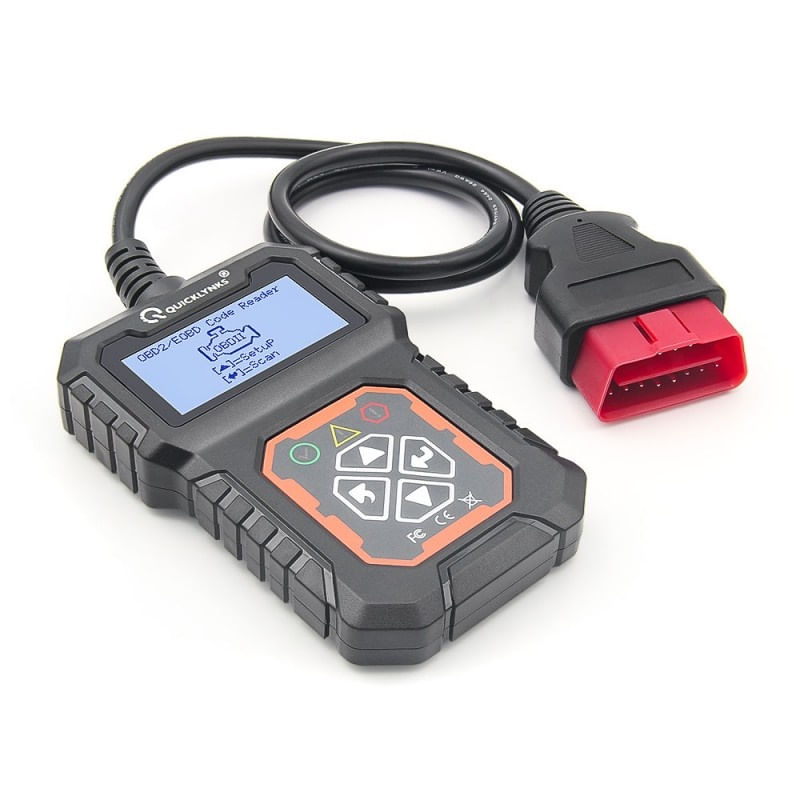 Dispozitiv de diagnosticare auto si citire coduri Quicklynks T31, OBD2, Afisaj LCD, DC 8-25V, Citire/Stergere Coduri si