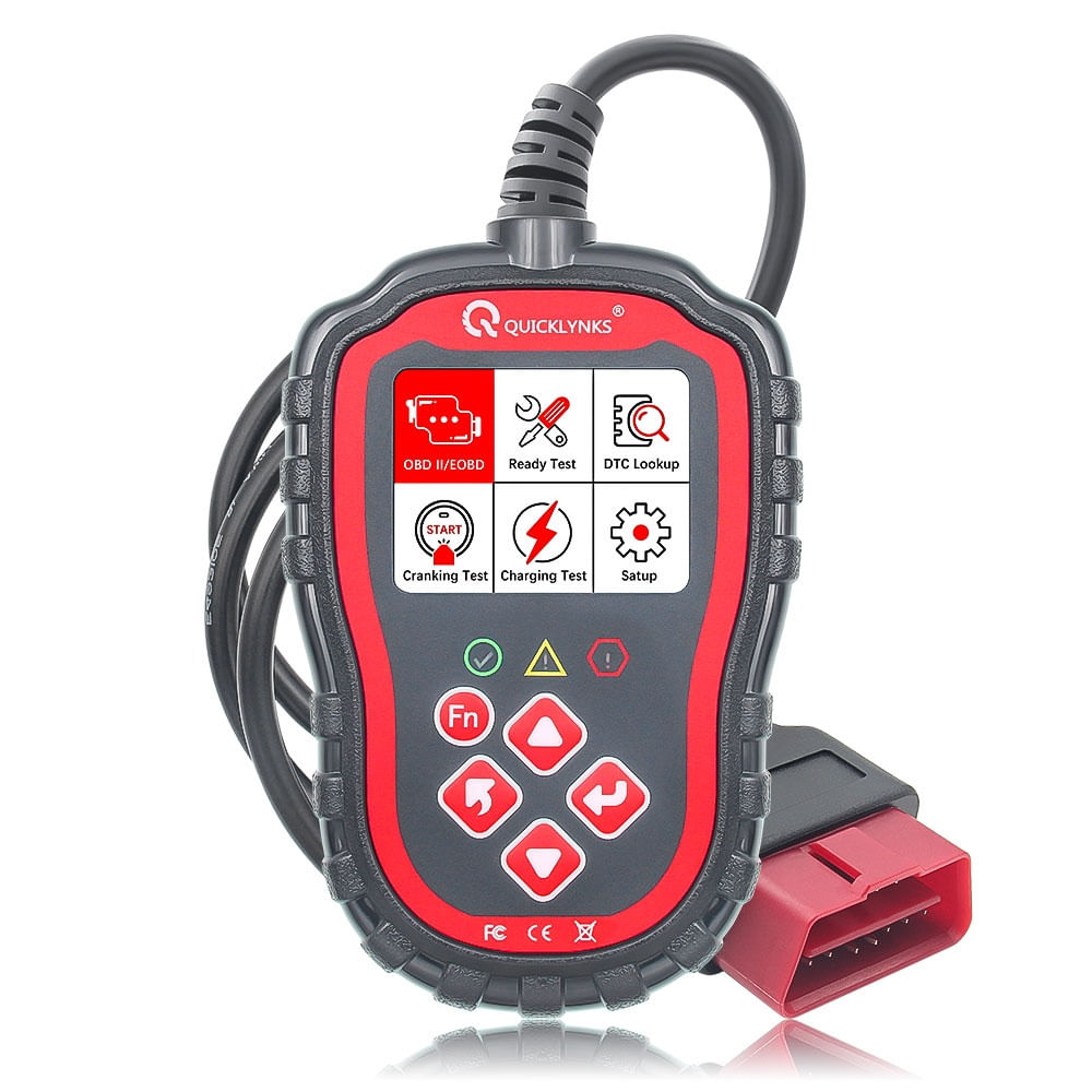 Tester Auto Profesional OBD2 QUICKLYNKS T41, cu Cititor Coduri de Eroare, Diagnoza Motor si Scanare Completa