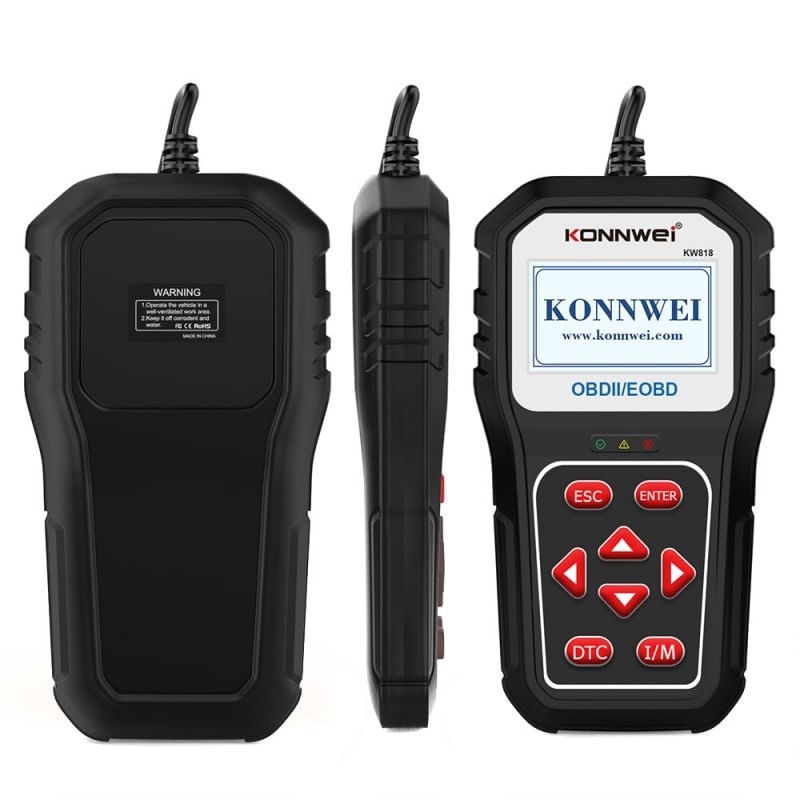 Instrument de scanare si diagnosticare auto, KONNWEI KW818, OBD2/EOBD, Display 2.8 inch, citirea si stergerea codurilor