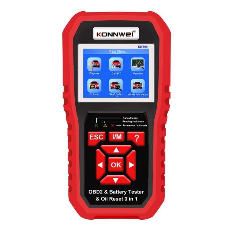 Instrument De Scanare Si Diagnosticare Auto, KONNWEI KW890, OBD2, Display 2.8 Inch, Citirea Si Stergerea Codurilor De