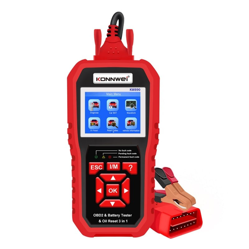 Instrument De Scanare Si Diagnosticare Auto, KONNWEI KW890, OBD2, Display 2.8 Inch, Citirea Si Stergerea Codurilor De - 2 | YEO