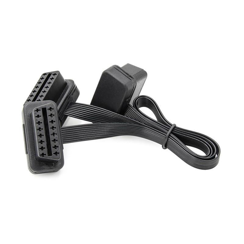 Prelungitor Cablu Techstar®, Adaptor Auto 2 in 1 la OBD2 16 Pin, 30cm - 1 | YEO