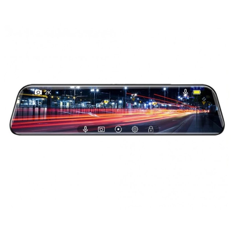 Camera Auto Oglinda cu Touchscreen Techstar® D40, 10 inch, Inregistrare Duala Fata/Spate Marsarier, 1080P FullHD, Unghi - 1 | YEO