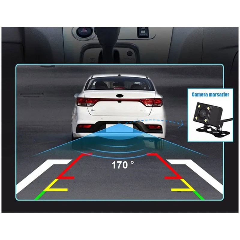 Camera auto pentru marsarier Techstar®, 4 LED-uri, mod nocturn, protectie la apa, praf si socuri, unghi de vizualizare - 2 | YEO