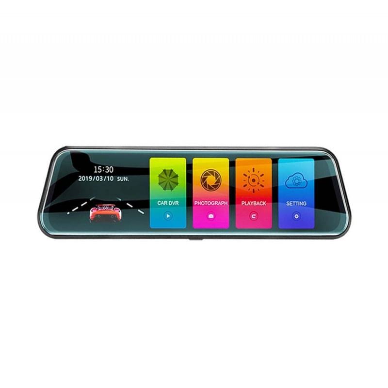 Camera Tip Oglinda Techstar® Z78, Dubla, Night Vision, Inregistrare Ciclica, Camera Marsarier, Rezolutie 2K si 1080P - 2 | YEO