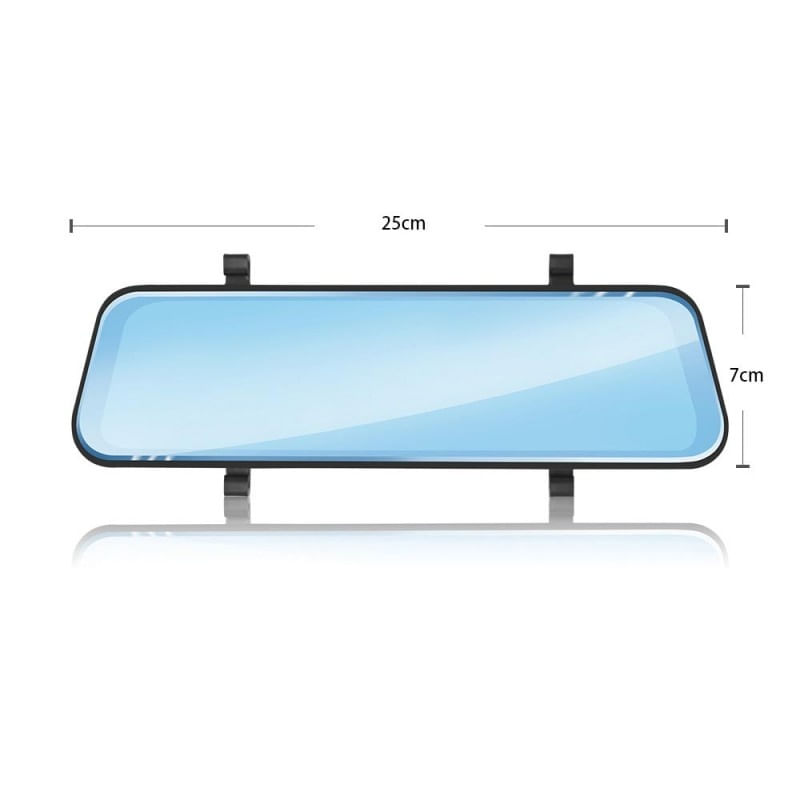 Camera Auto Tip Oglinda Techstar® C10, Dubla, Inregistrare 1296P, Ecran LCD, 10 inch, Night Vision, Camera Marsarier - 2 | YEO