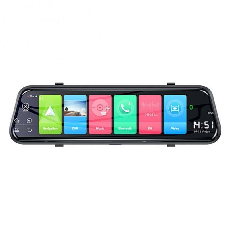 Camera Auto Dubla Tip Oglinda Techstar® Z9 Plus, Android 8.1, 4G si WiFi, 9.66