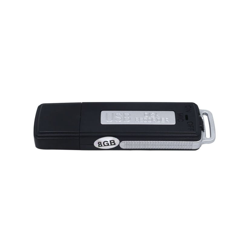 Memorie USB Spion Techstar® U-Disk B2, 8GB, Microfon Integrat, Inregistrare Automata, Acumulator, Alimentare USB