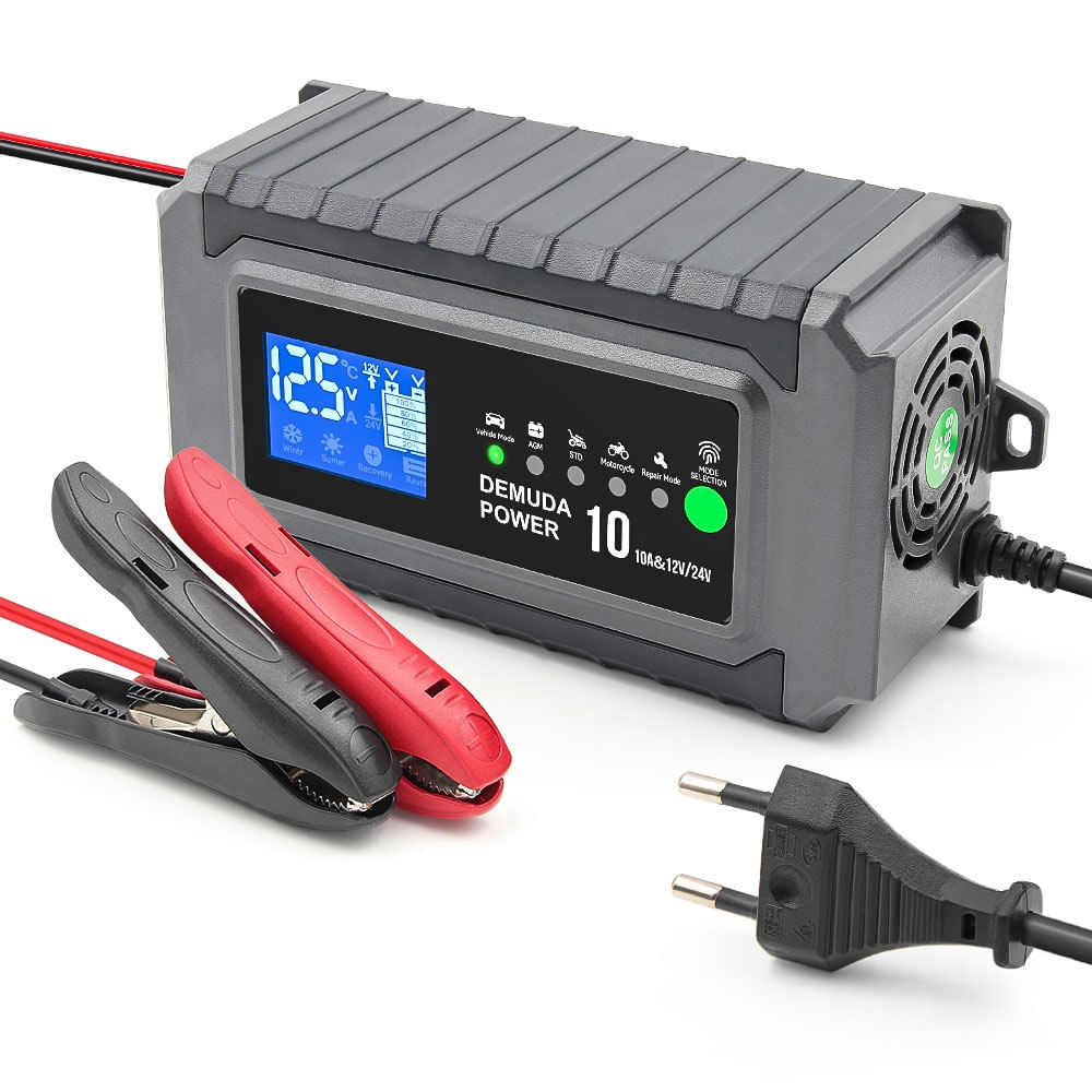 Redresor Inteligent Demuda Power DC10 - Incarcare Rapida pentru Baterii Auto si Moto 12/24V, 10.5A - 2 | YEO